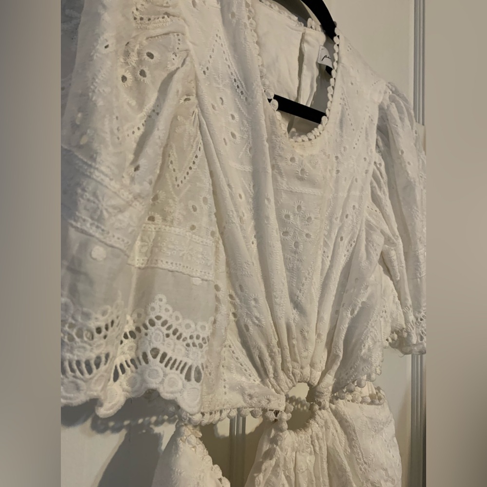 NWT Petal & Pup Merletto White Maxi Dress - Picture 6 of 10